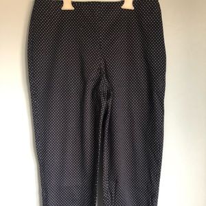 Talbots Petite polka dot cropped pants size 2